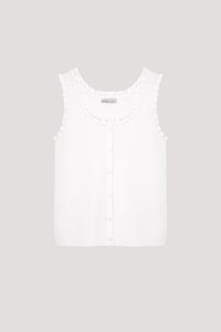 Ruffled Trim Knit Top