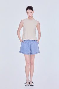 Asymmetrical Knit Tank Top