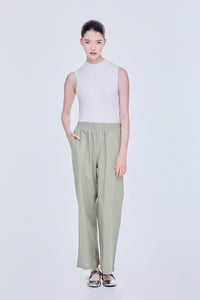 Basic Elasticated Straight Pants