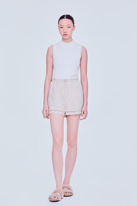 Embroidered Trim Shorts