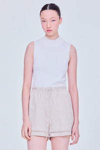 Embroidered Trim Shorts