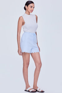Check Puffed Shorts