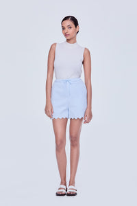 Check Puffed Shorts