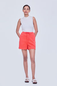 Check Puffed Shorts