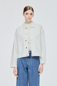 Oversized Patch Pocket Jacket