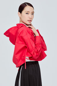Hooded Drawstring Jacket