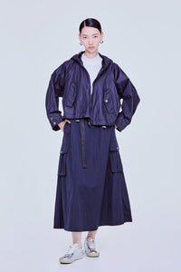 Hooded Relaxed Windbreak Jacket