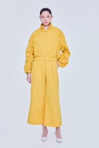 High-Neck Scrunched Jacket