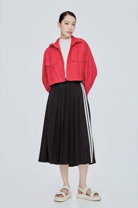 Hooded Drawstring Jacket