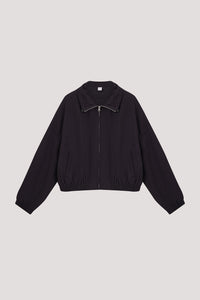 High-Neck Scrunched Jacket