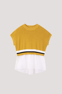 Knitted Contrasting Blouse