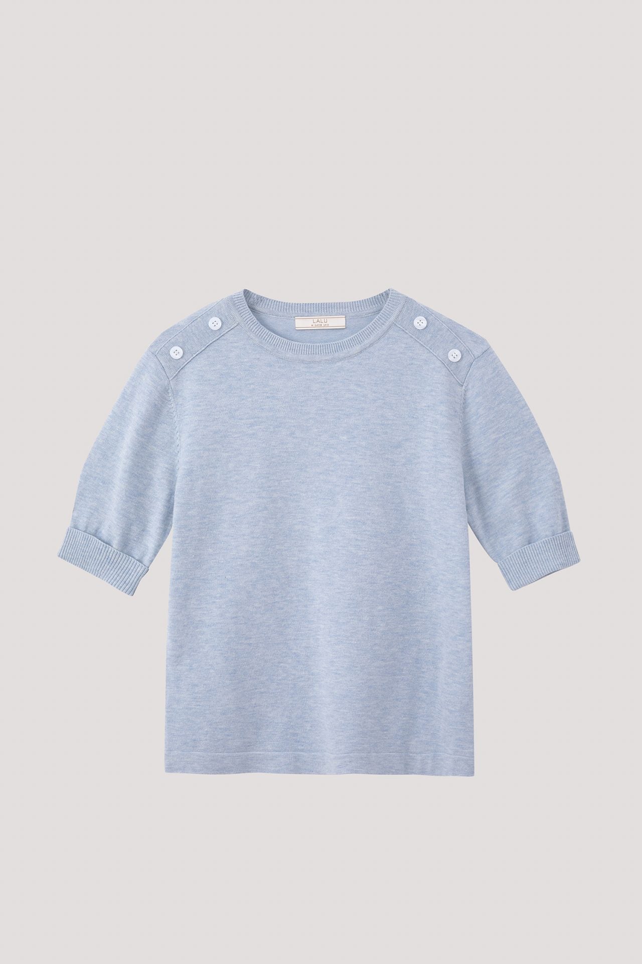 Folded Cuff Knit Top
