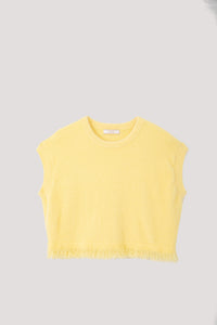 Magyar Fur Yarn Crop Top