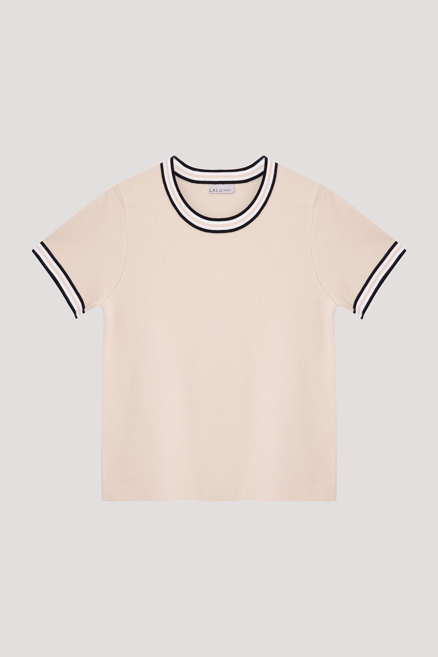 Contrast Rib Top