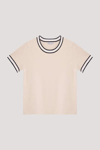Contrast Rib Top