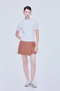 Puffed Sleeves Knit Top