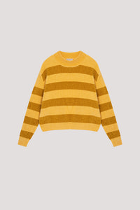 Long Sleeve Stripes Knitted Top