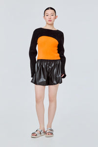 Fuzzy Knit Bolero Shrug