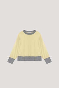 Contrast Color Knitted Top