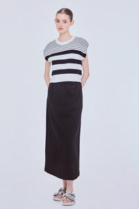 Knitted Stripes Vest Top