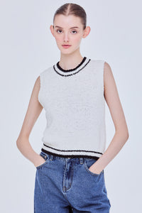 Textured Knitted Vest Top