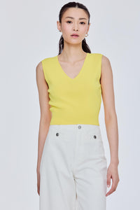 V-Neck Knit Tank Top