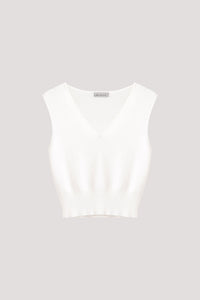V-Neck Knit Tank Top
