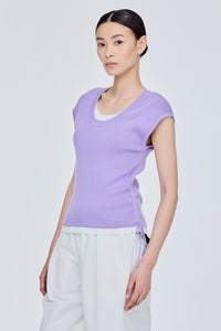 Layered Adjustable Knit Top