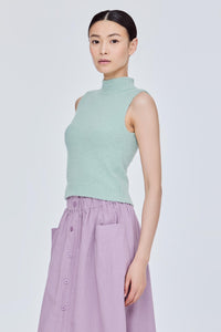 Basic Knitted High Neck Top