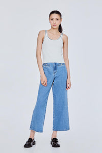 Contrast Trim Knit Tank Top