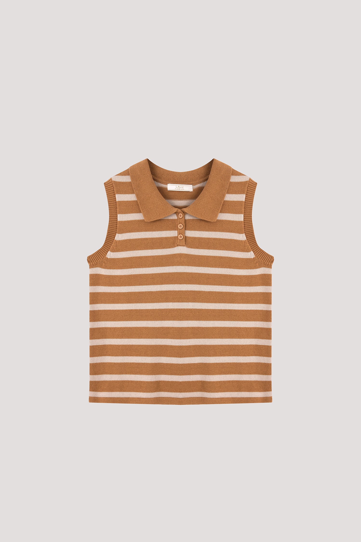 Contrast Striped Knit Tank Top