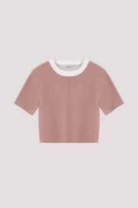 Contrast Knit Top