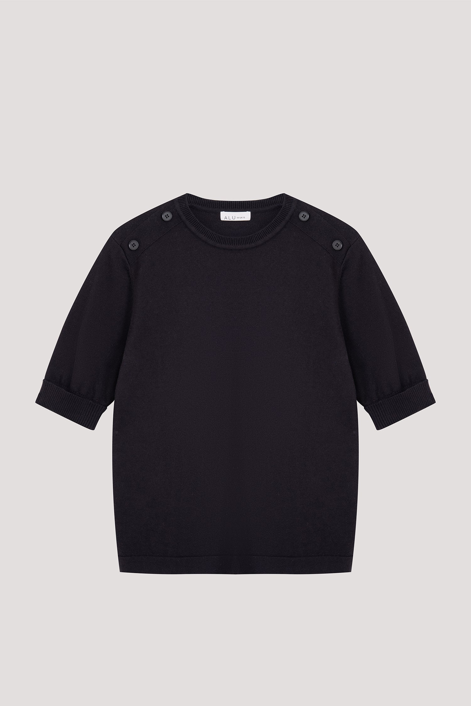 Folded Cuff Knit Top