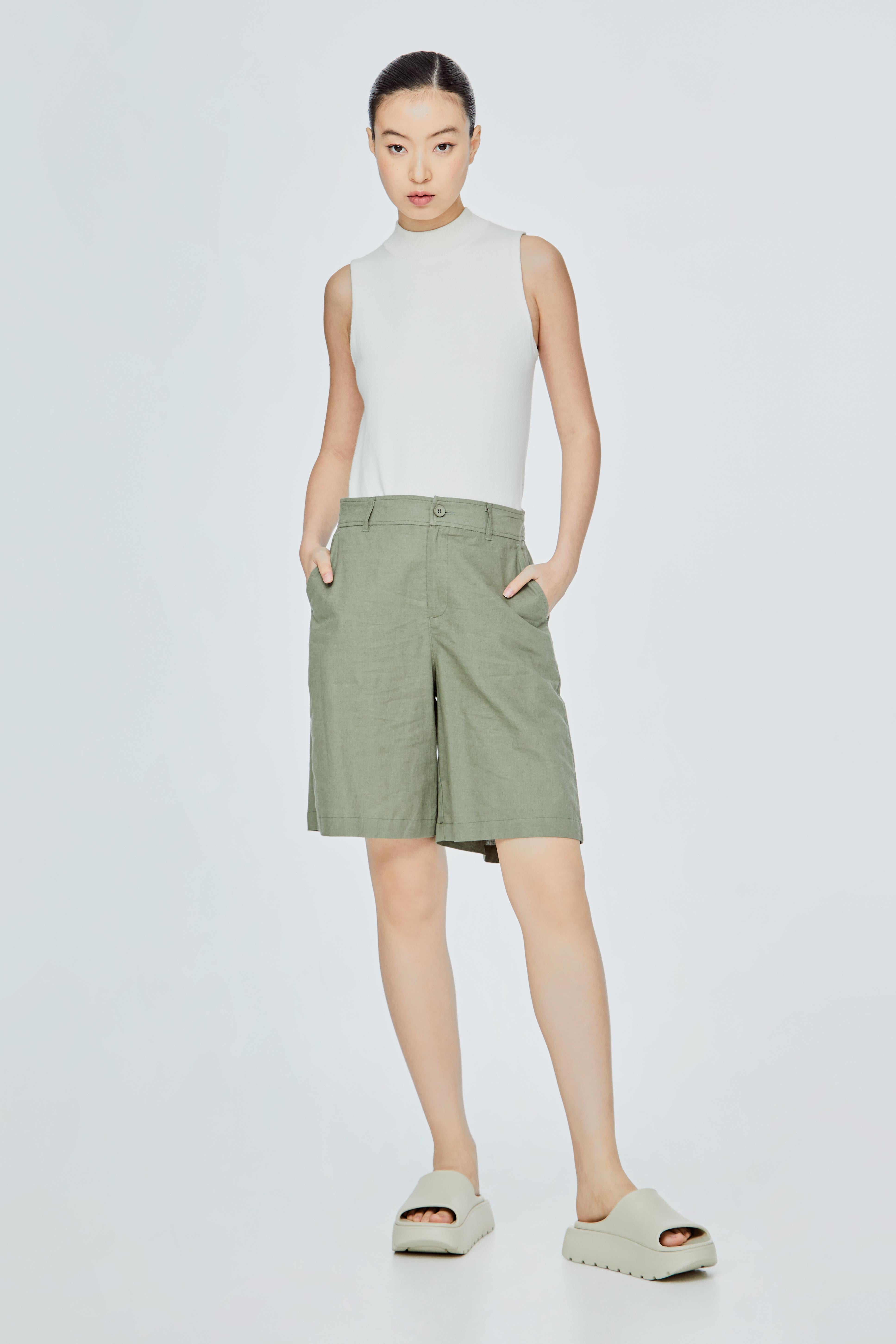 Denim Wide Leg Shorts