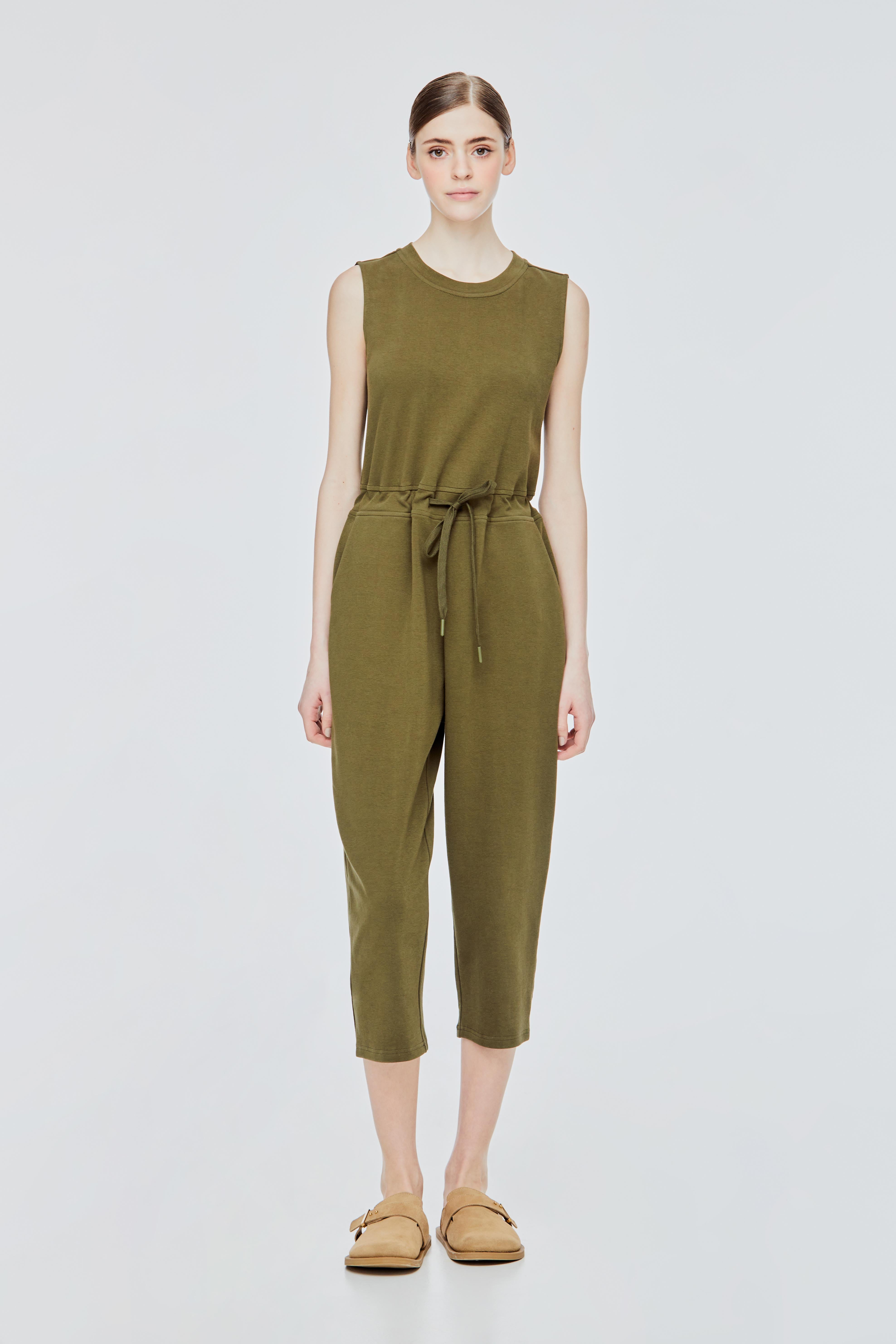 Sleeveless Drawstring Jumpsuit