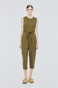 Sleeveless Drawstring Jumpsuit