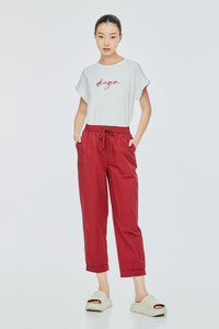 Straight-Cut Drawstring Jogger