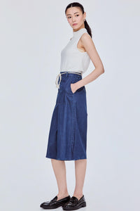 Wide Leg Denim Trousers