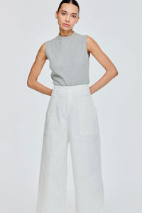 Two Tone Wide Leg Pants