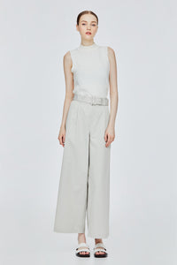 Belted Wide Leg Pant