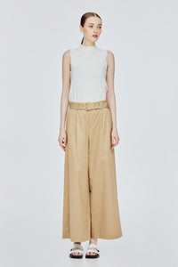 Belted Wide Leg Pant