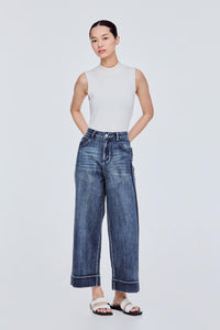 Panelled Denim Pants
