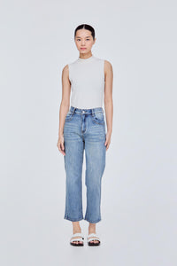 Washed Denim Jeans
