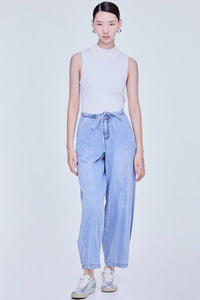 Relaxed Denim Drawstring Jogger