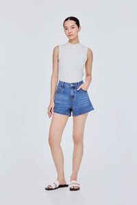 Dark Washed Denim Shrots
