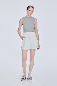 Drawstring Wide Leg Shorts