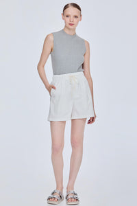 Drawstring Wide Leg Shorts