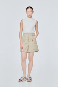 Elasticated Wide-Legged Shorts