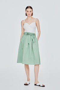 Elasticated Waist Flare Skirt