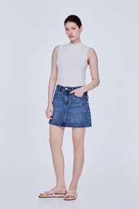 Midi Denim Skirt